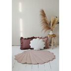 Snäckmatta i Linne, Powder Pink
