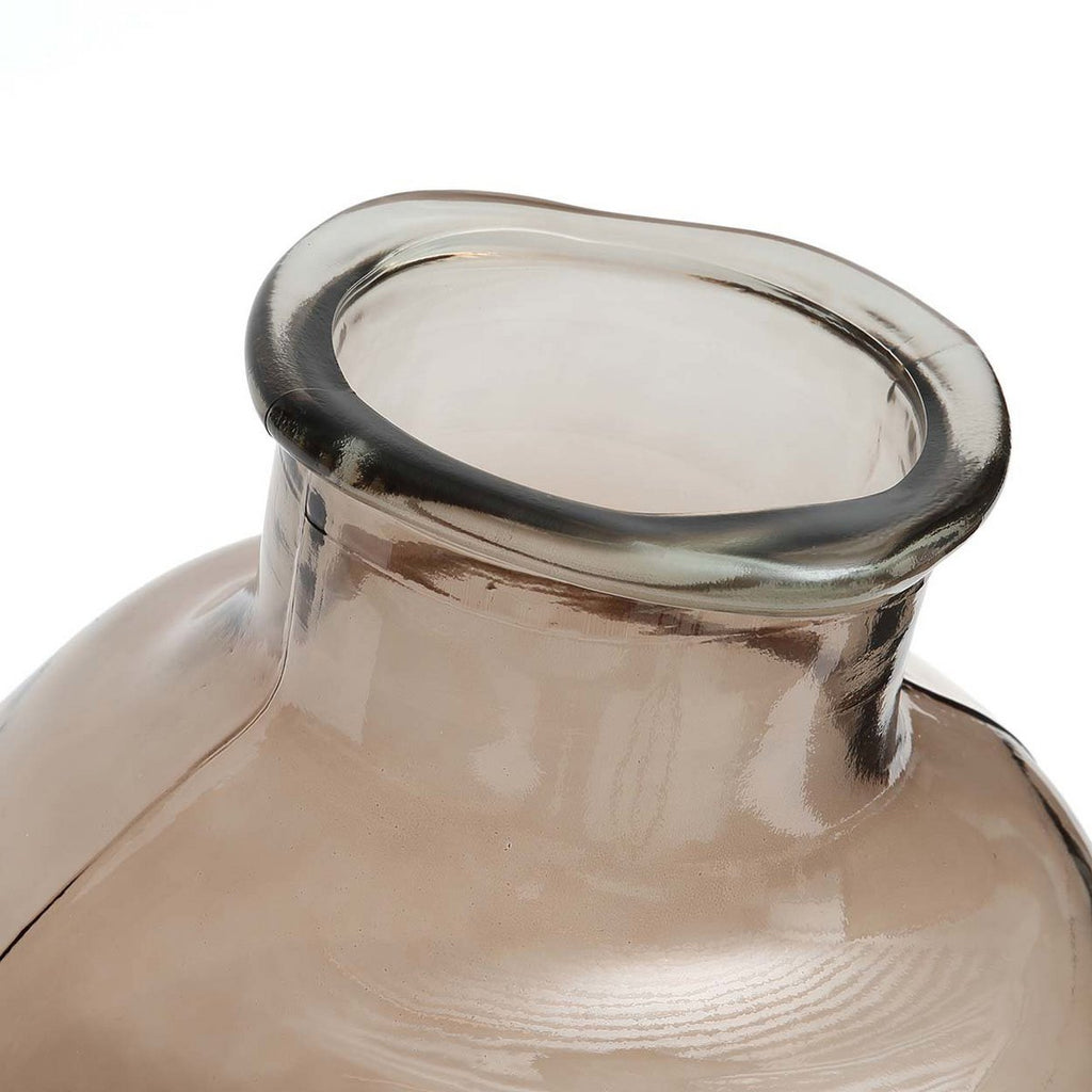 Yugang-vasen i Beige – Återvunnet Glas