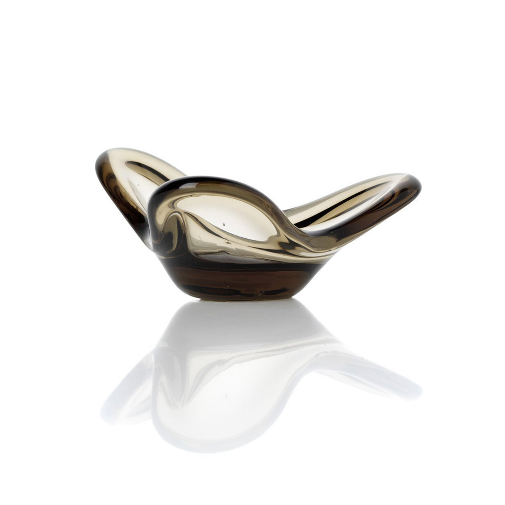 Liquid Form Ljushållare, Smoke – Glas
