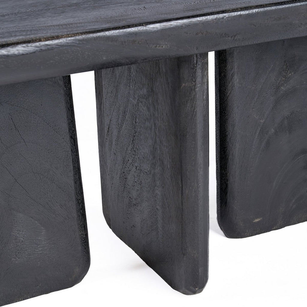 Obsidian soffbord i mangoträ, svart