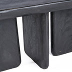 Obsidian soffbord i mangoträ, svart