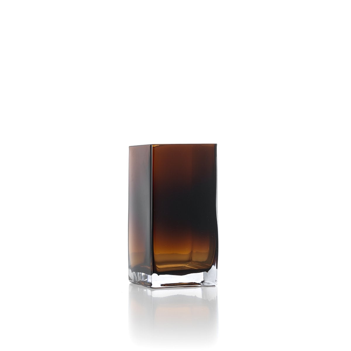 Amber Cuboid-vasen i Bärnsten, Small – Glas
