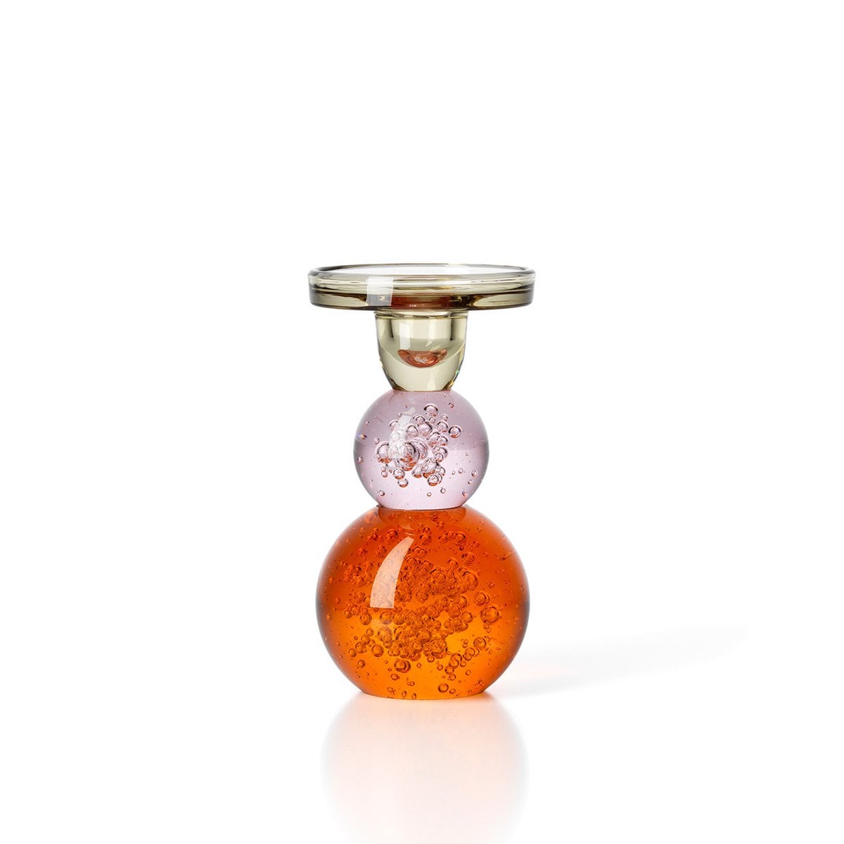 Bubble Jewel Ljushållare – Färgat Glas