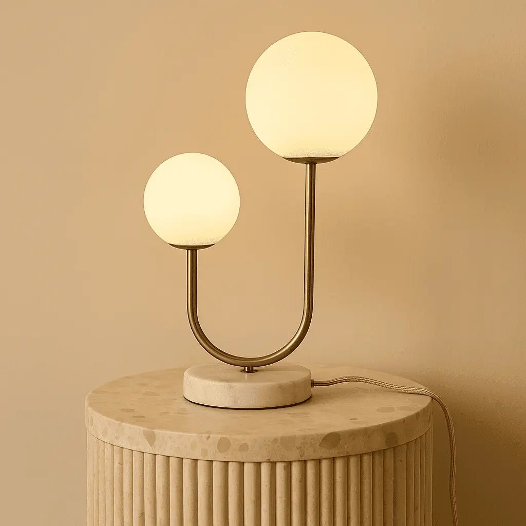 Giorgia Marmorlampa i Vitt & Guld – Tavellio