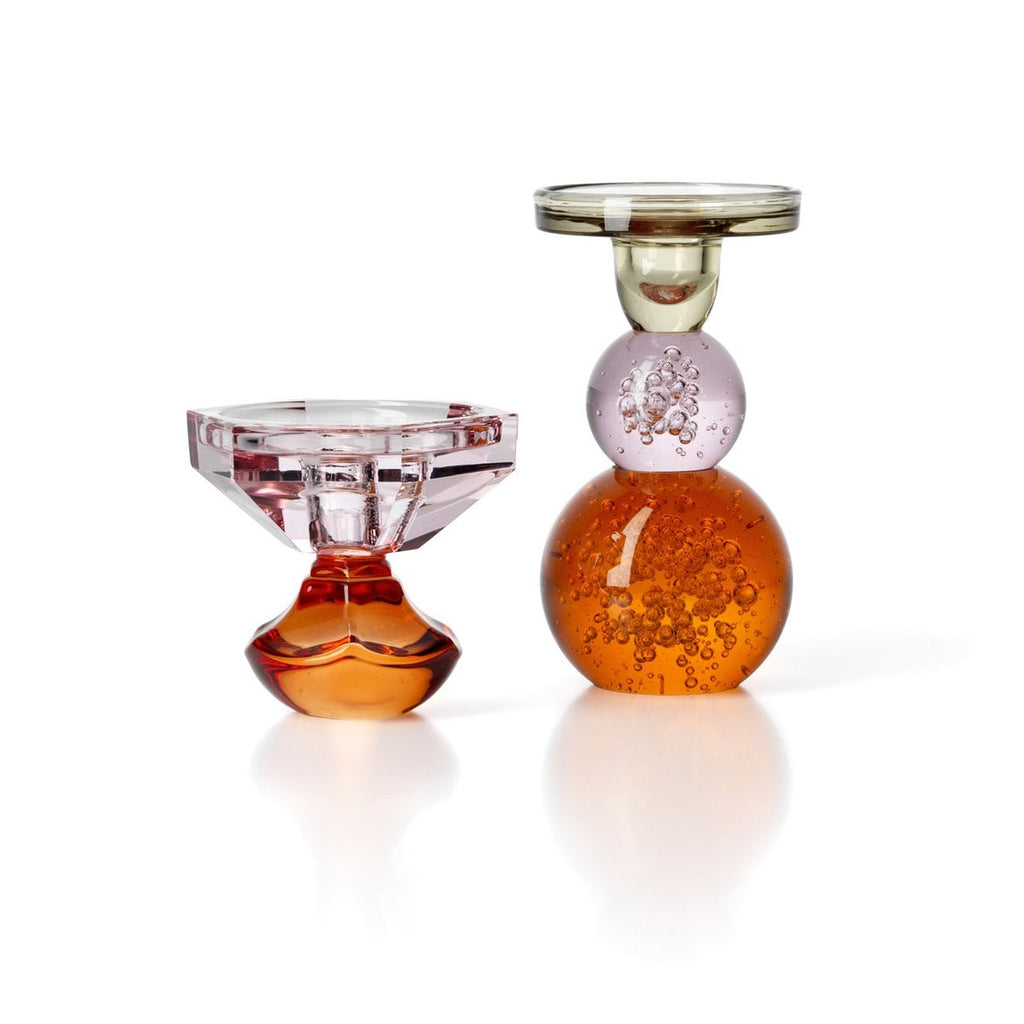 Bubble Jewel Ljushållare – Färgat Glas