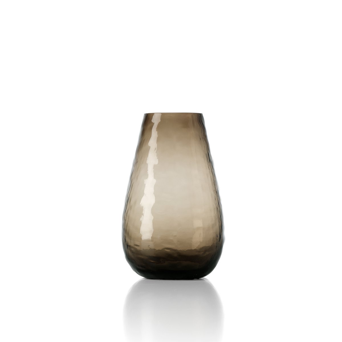 Organic Shape-vasen i Brunt, Medium – Återvunnet Glas