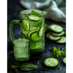 Moss Ripple-tillbringaren, Grönt Återvunnet Glas