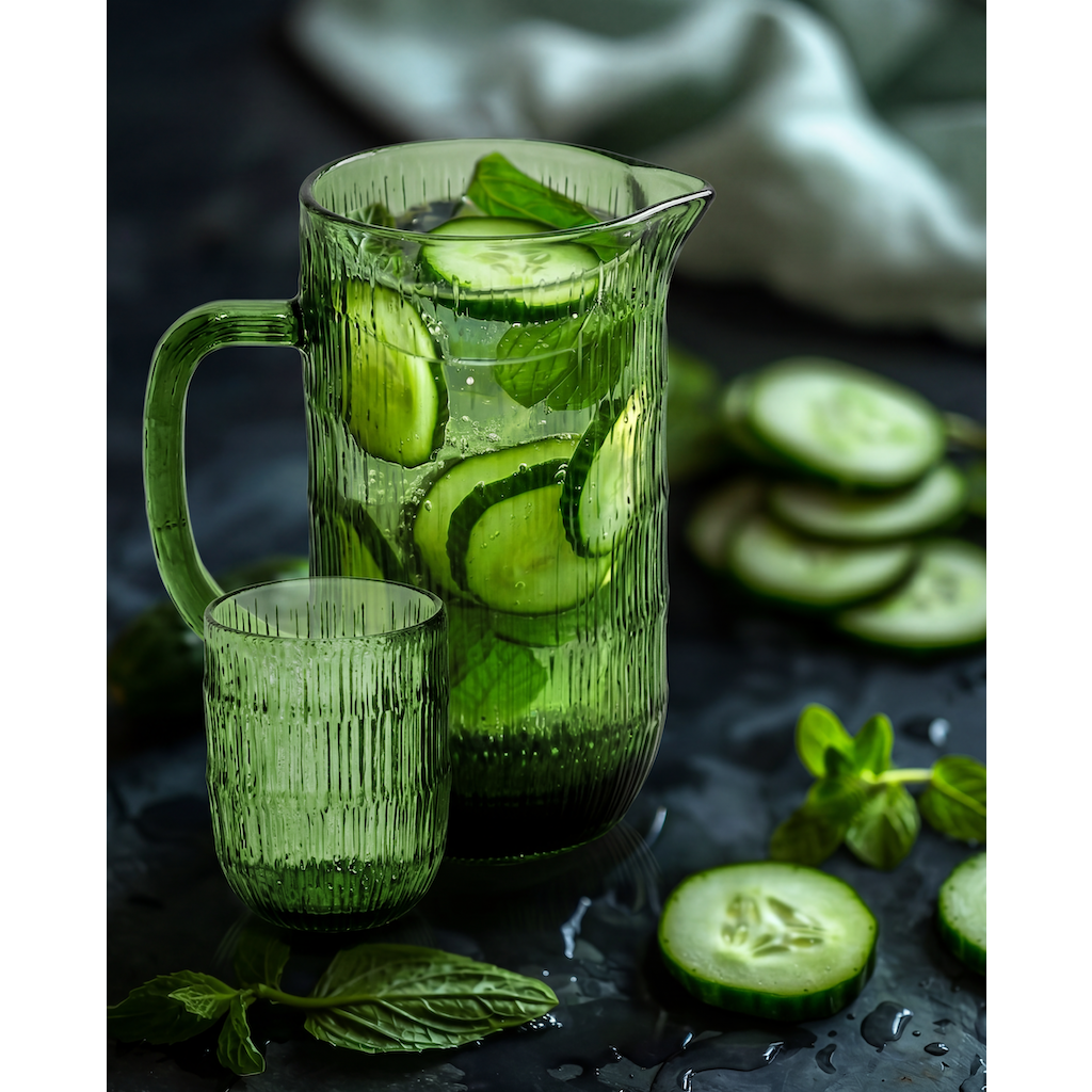Moss Ripple-tillbringaren, Grönt Återvunnet Glas