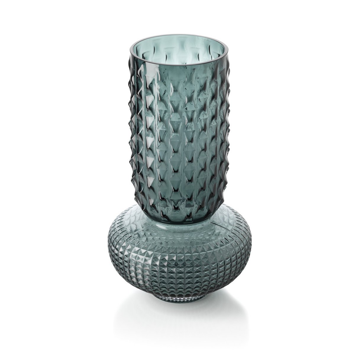 Sapphire Jewel Vase – Blå Glasvas i Återvunnet Glas