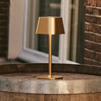 Bordslampa i Trä Ava Guld