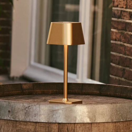Bordslampa i Trä Ava Guld