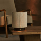 Ivo Mörkbrun Trälampa – Sladdlös Bordslampa