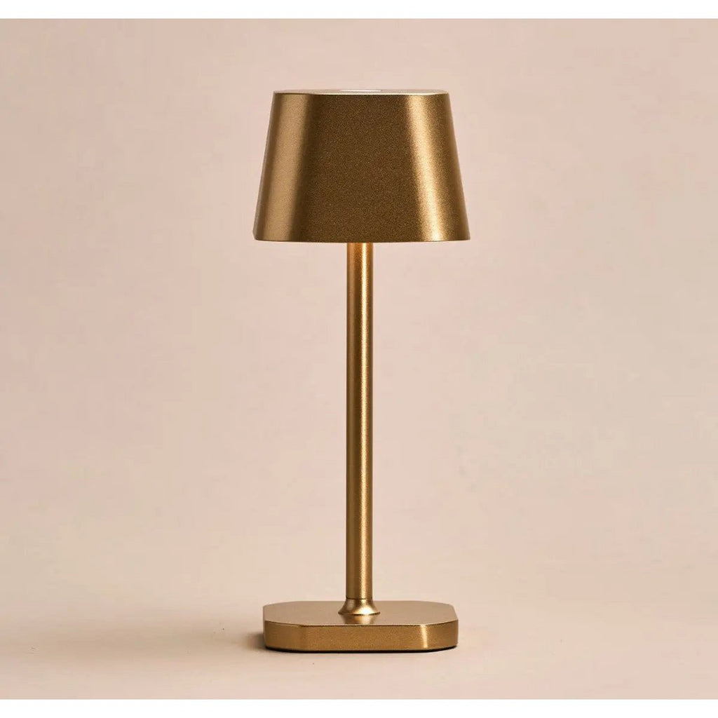 Bordslampa i Trä Ava Guld