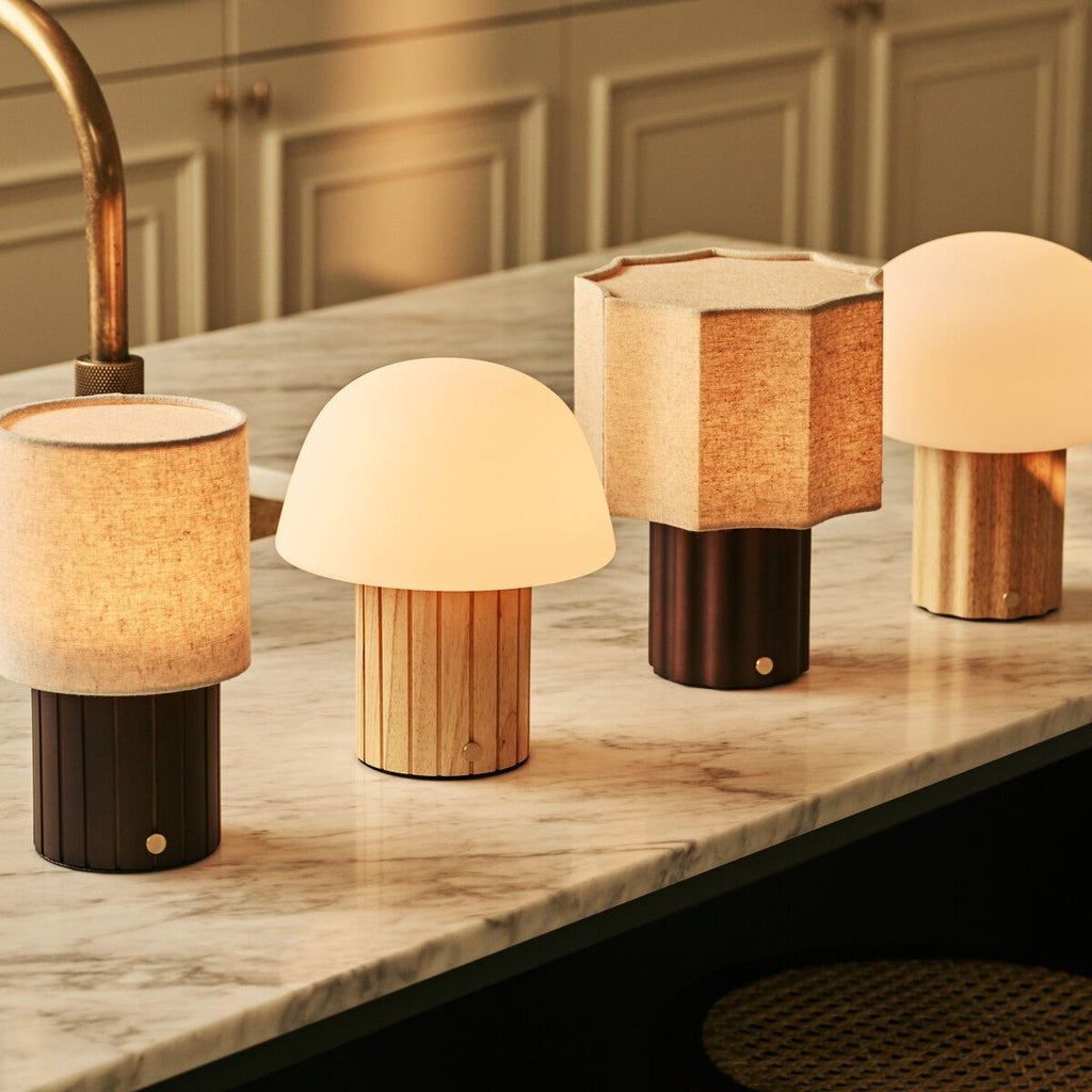 Yalisa Mörk Brun Uppladningsbar bordslampa – Nordic Kollektion