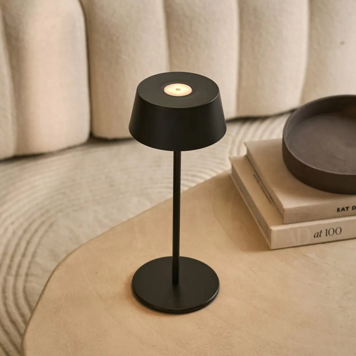 Bordslampa i Trä Hugo Svart