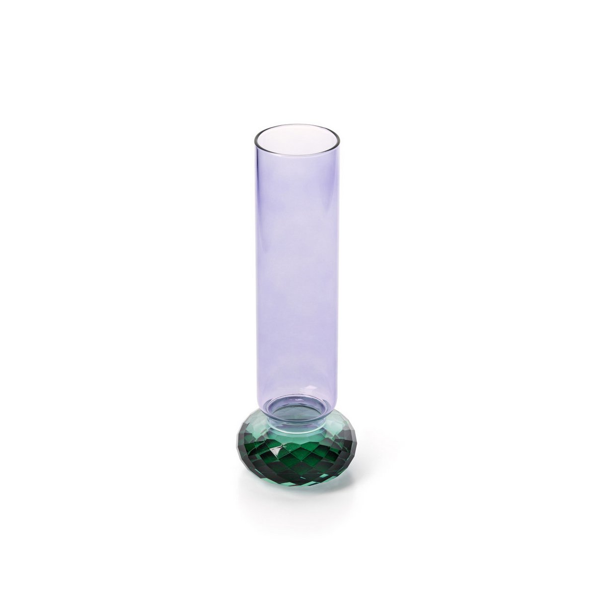 Violet Quartz-vasen – Lila & Grönt Glas
