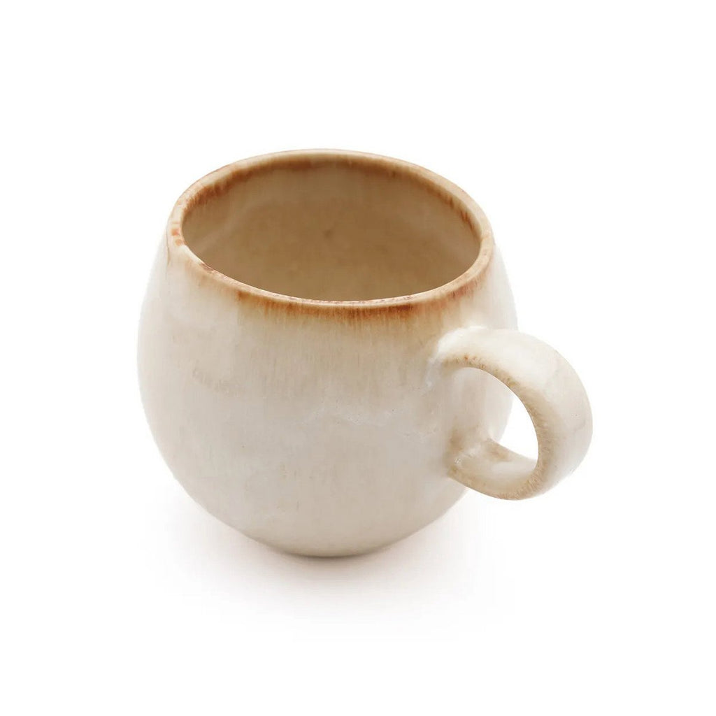 Cascais mugg i stengods, vit – M
