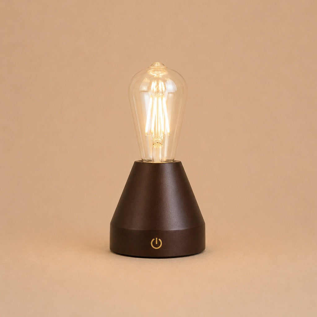 Zavi Mörkbrun Uppladdningsbar Bordslampa