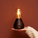 Zavi Mörkbrun Uppladdningsbar Bordslampa