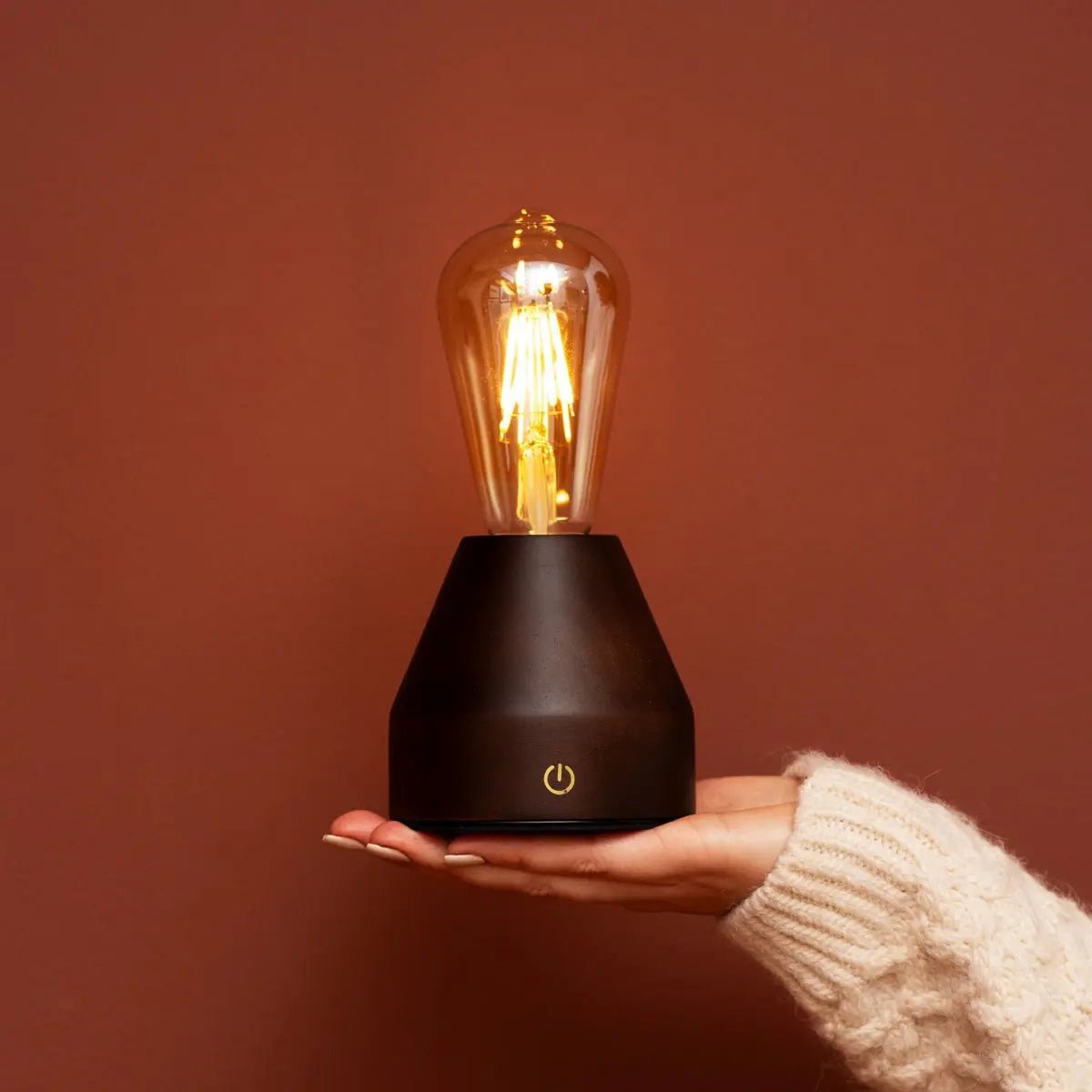 Zavi Mörkbrun Uppladdningsbar Bordslampa