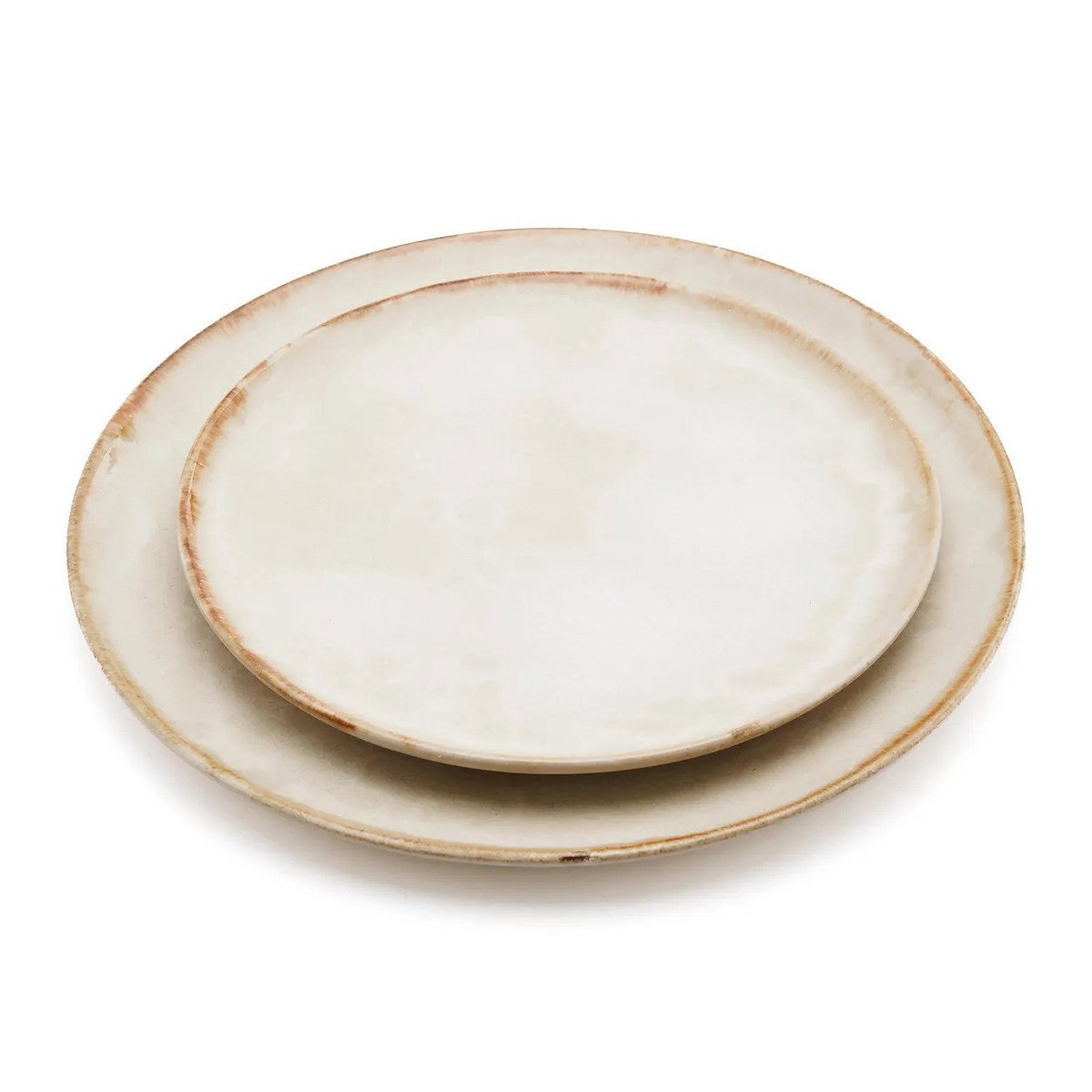 Cascais mattallrik i stengods, vit – 28 cm