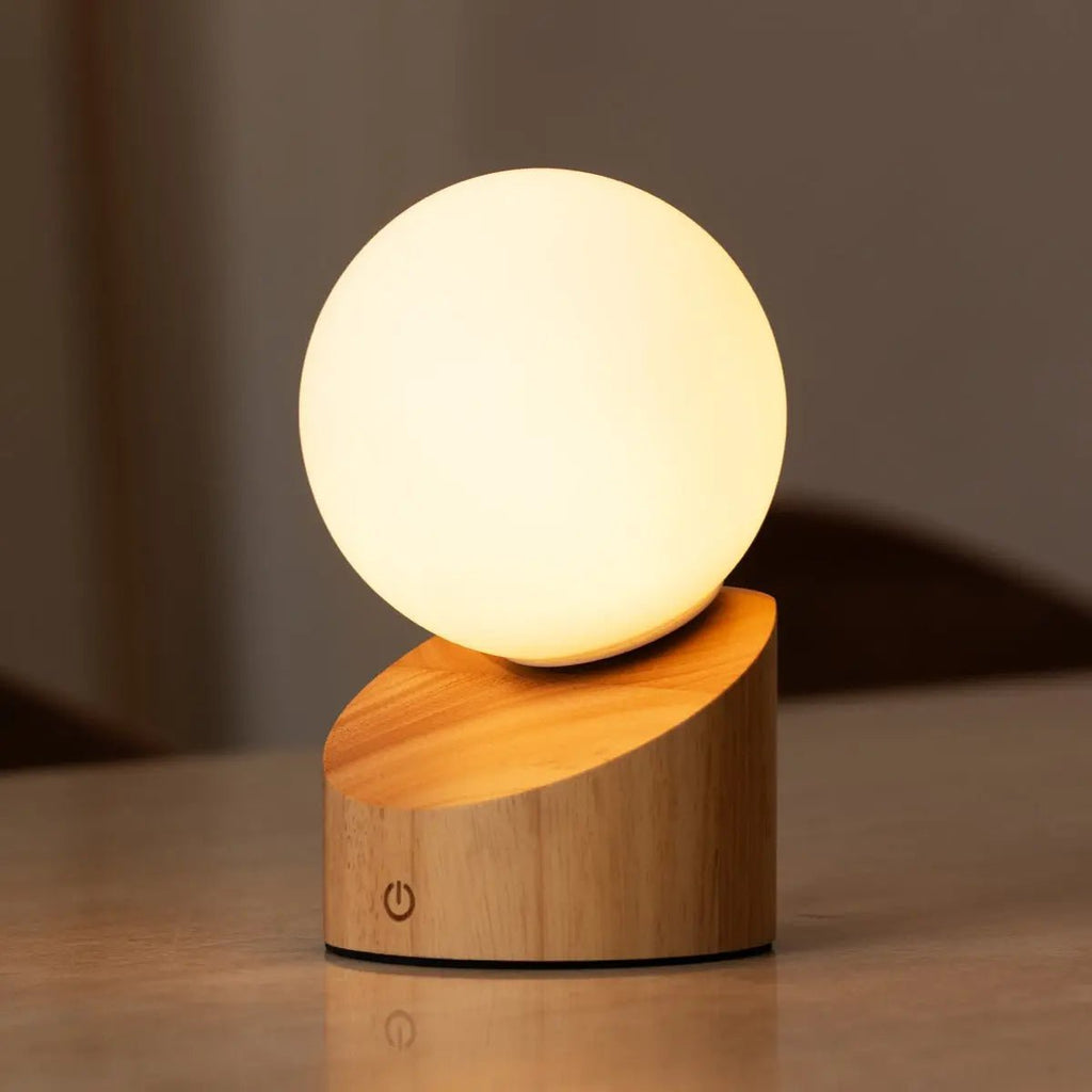 Morris – Sladdlös Uppladdningsbar Mini-Bordslampa i Natur