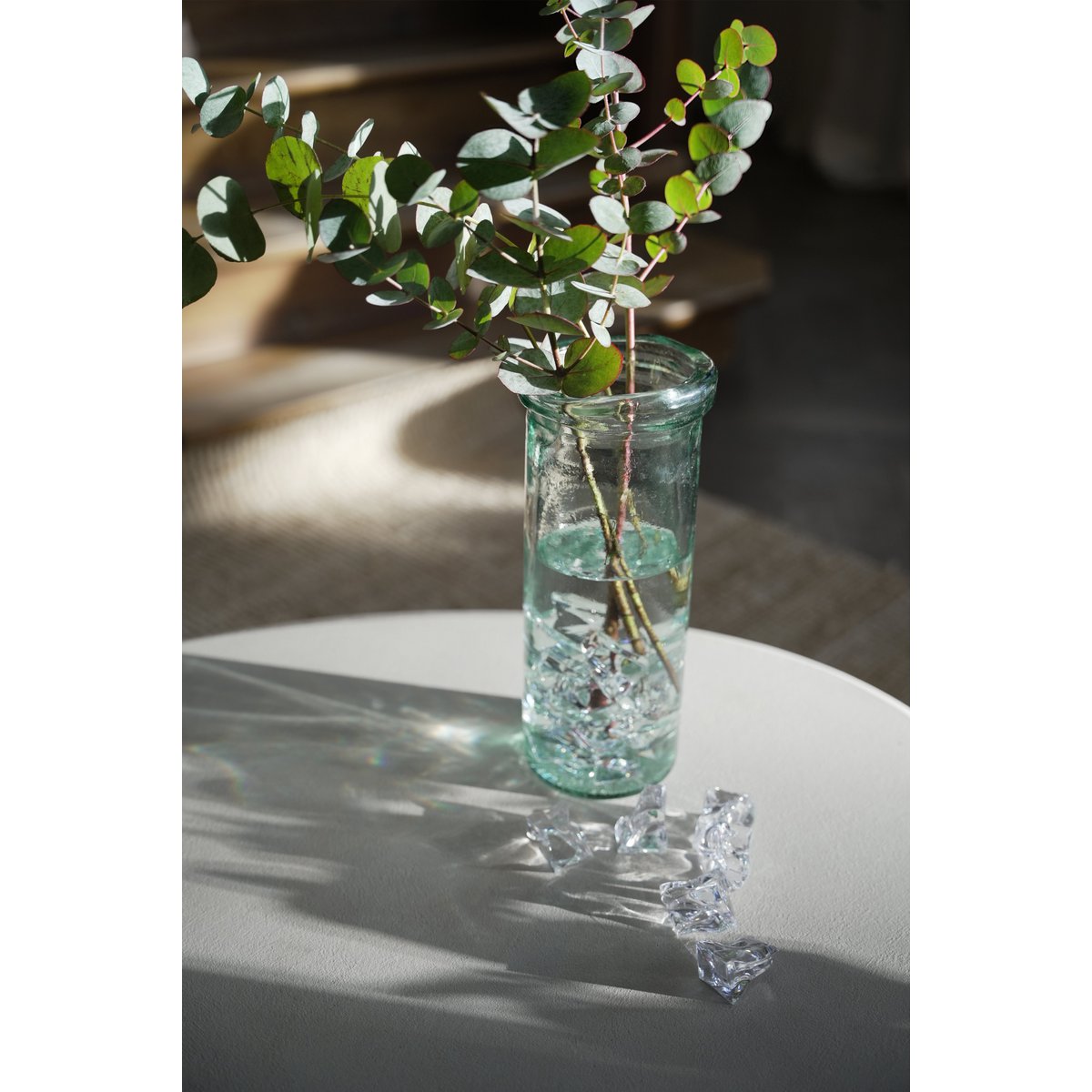 Jiandan-vasen i Blått, Medium – Återvunnet Glas