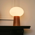 Bordslampa i Trä Max Kastanjebrun