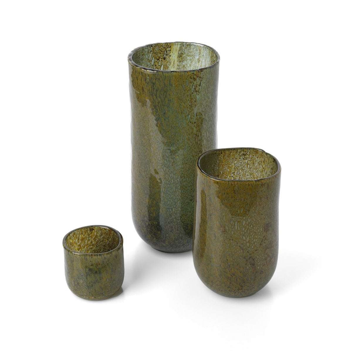 Forest-vasen i Grönt, Låg – Glas