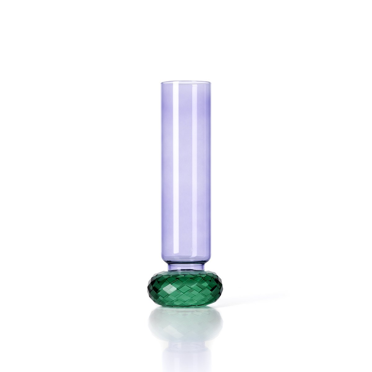 Violet Quartz-vasen – Lila & Grönt Glas