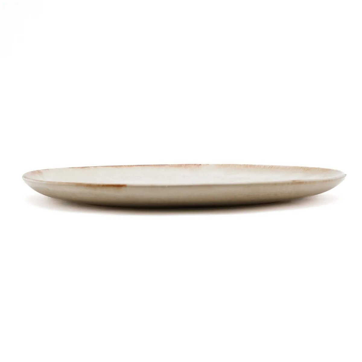 Cascais mattallrik i stengods, vit – 28 cm