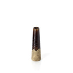 Amber Cone-vasen i Betongbrun, Small – Stengods