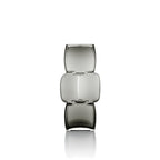 Cubes-vasen i Mörkgrå, Medium – Återvunnet Glas