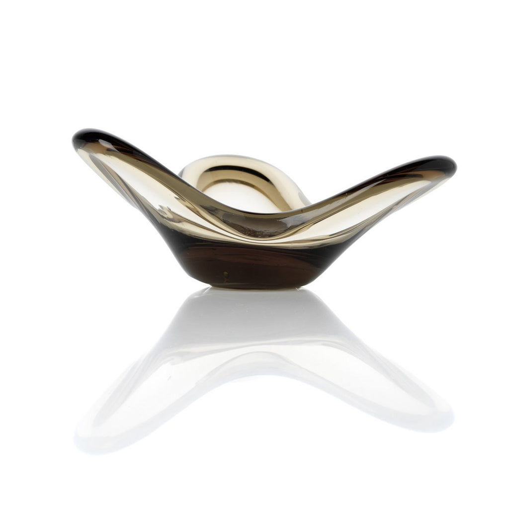 Liquid Form Ljushållare, Smoke – Glas