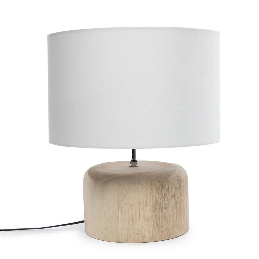 Lampfot i massiv teak, natur