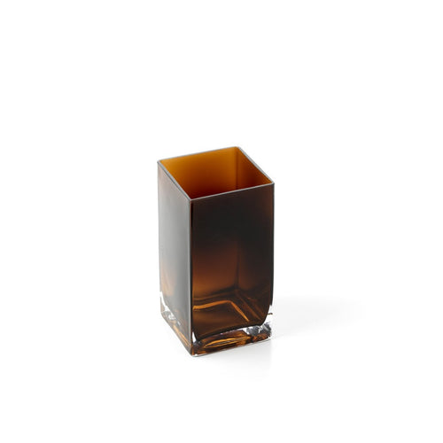 Amber Cuboid-vasen i Bärnsten, Small – Glas