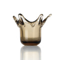 Ljushållare Crown i Rökfärgat Glas