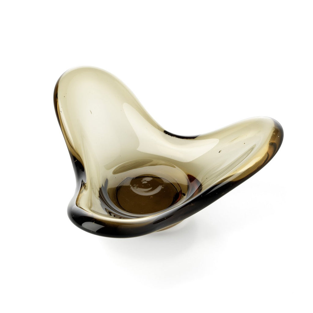 Liquid Form Ljushållare, Smoke – Glas