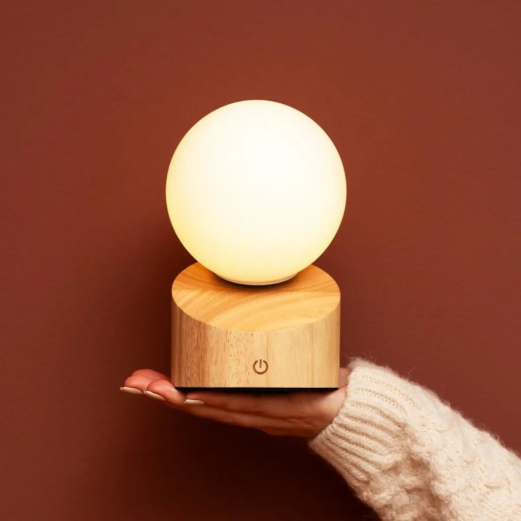 Morris – Sladdlös Uppladdningsbar Mini-Bordslampa i Natur