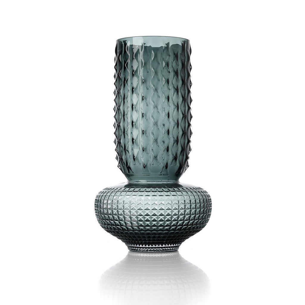 Sapphire Jewel Vase – Blå Glasvas i Återvunnet Glas
