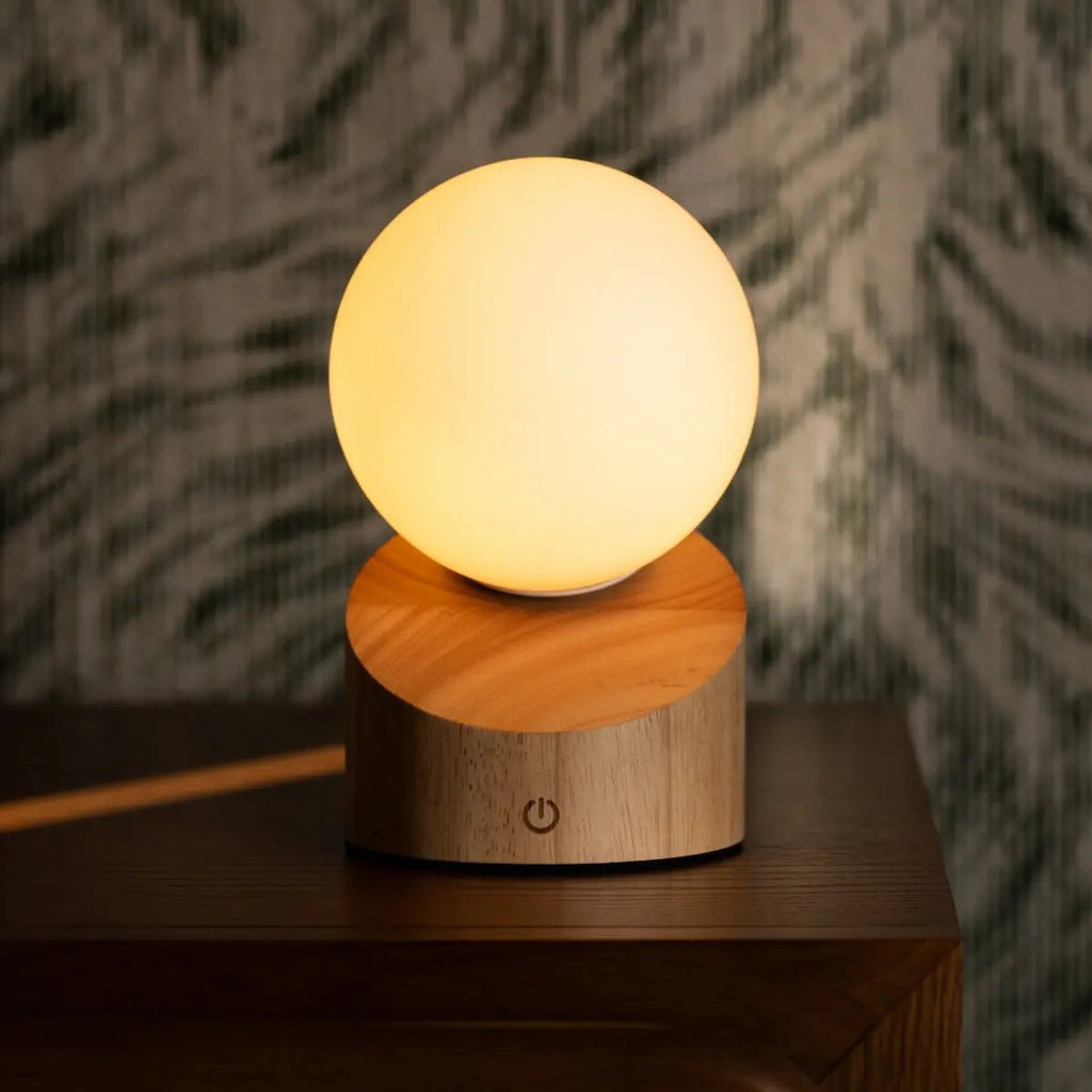 Morris – Sladdlös Uppladdningsbar Mini-Bordslampa i Natur