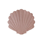 Snäckmatta i Linne, Powder Pink