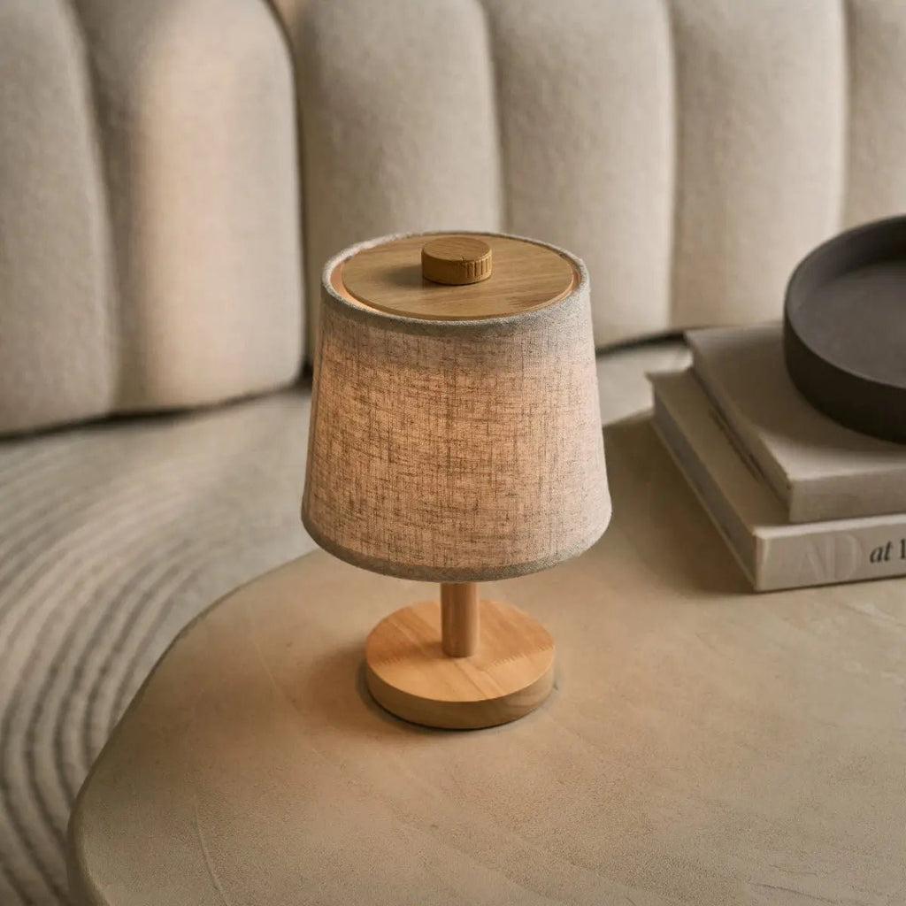 Rover Ljusbrun Trälampa, Uppladdningsbar