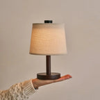 Rover Mörkbrun Trälampa, Uppladdningsbar