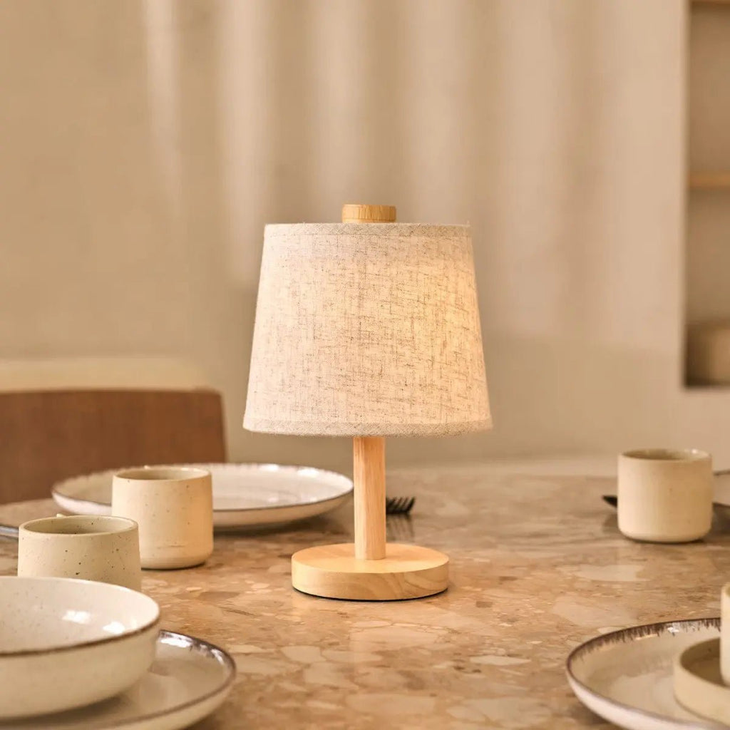 Rover Ljusbrun Trälampa, Uppladdningsbar