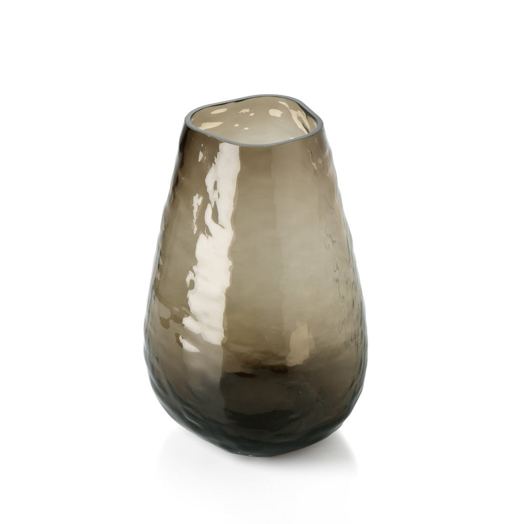 Organic Shape-vasen i Brunt, Medium – Återvunnet Glas