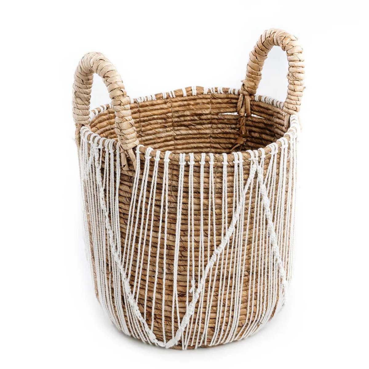 Sömmad Makramé-korgen, Medium – Handvävd