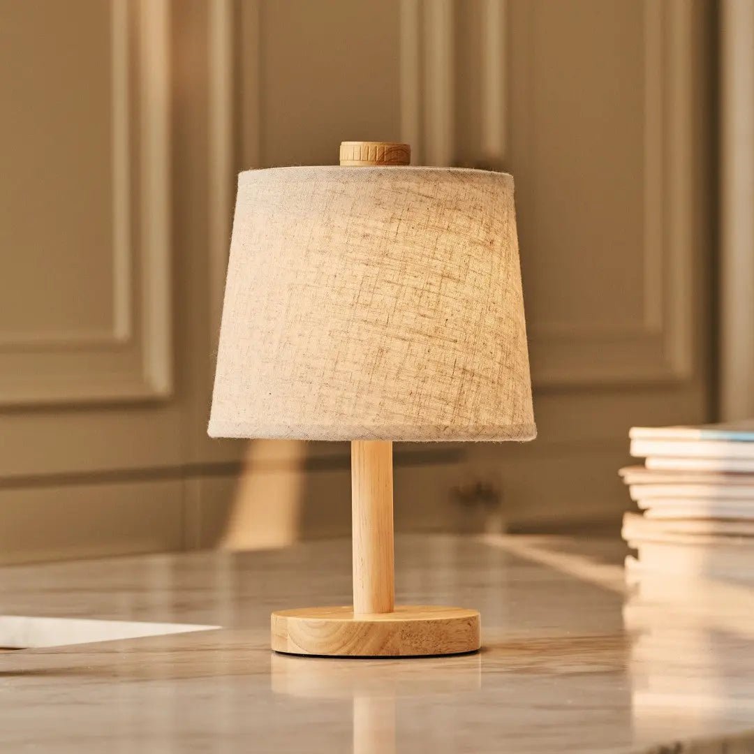 Rover Ljusbrun Trälampa, Uppladdningsbar