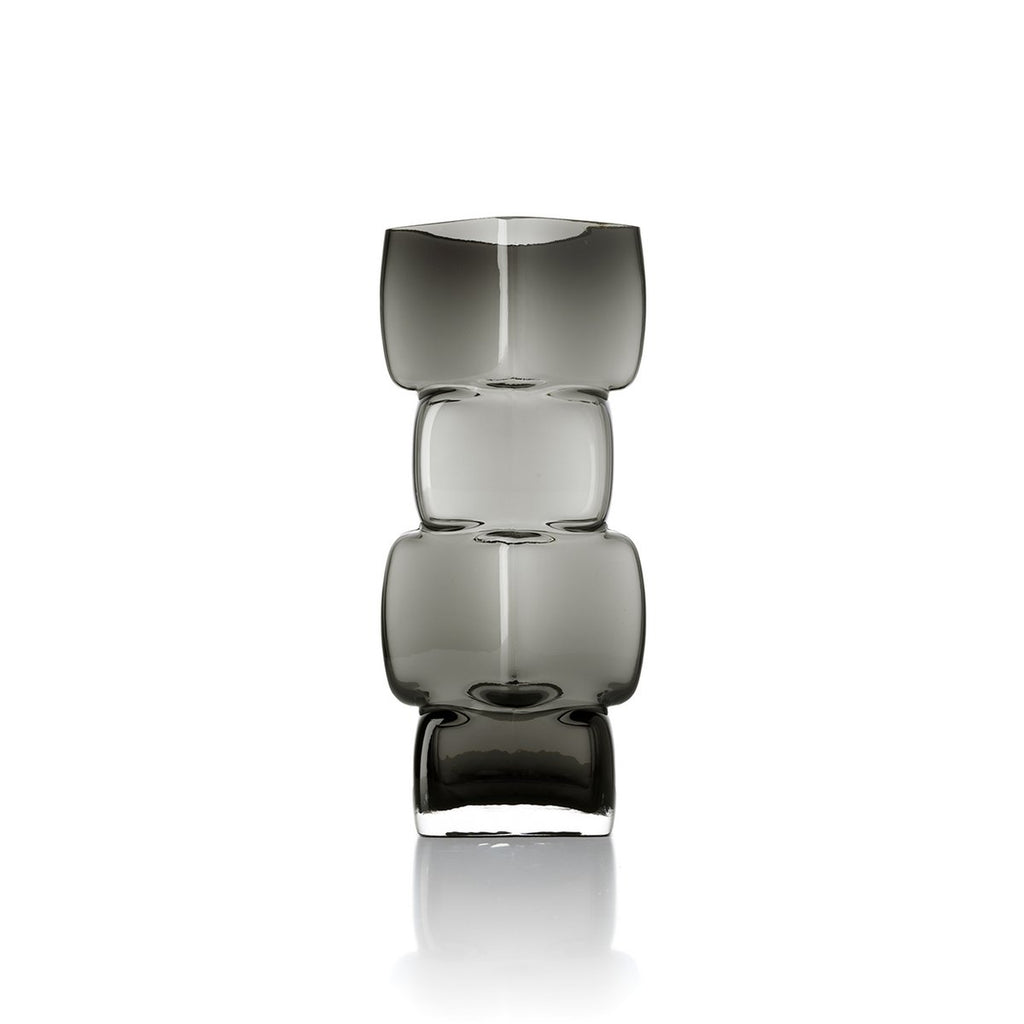 Cubes-vasen i Mörkgrå, Large – Glas