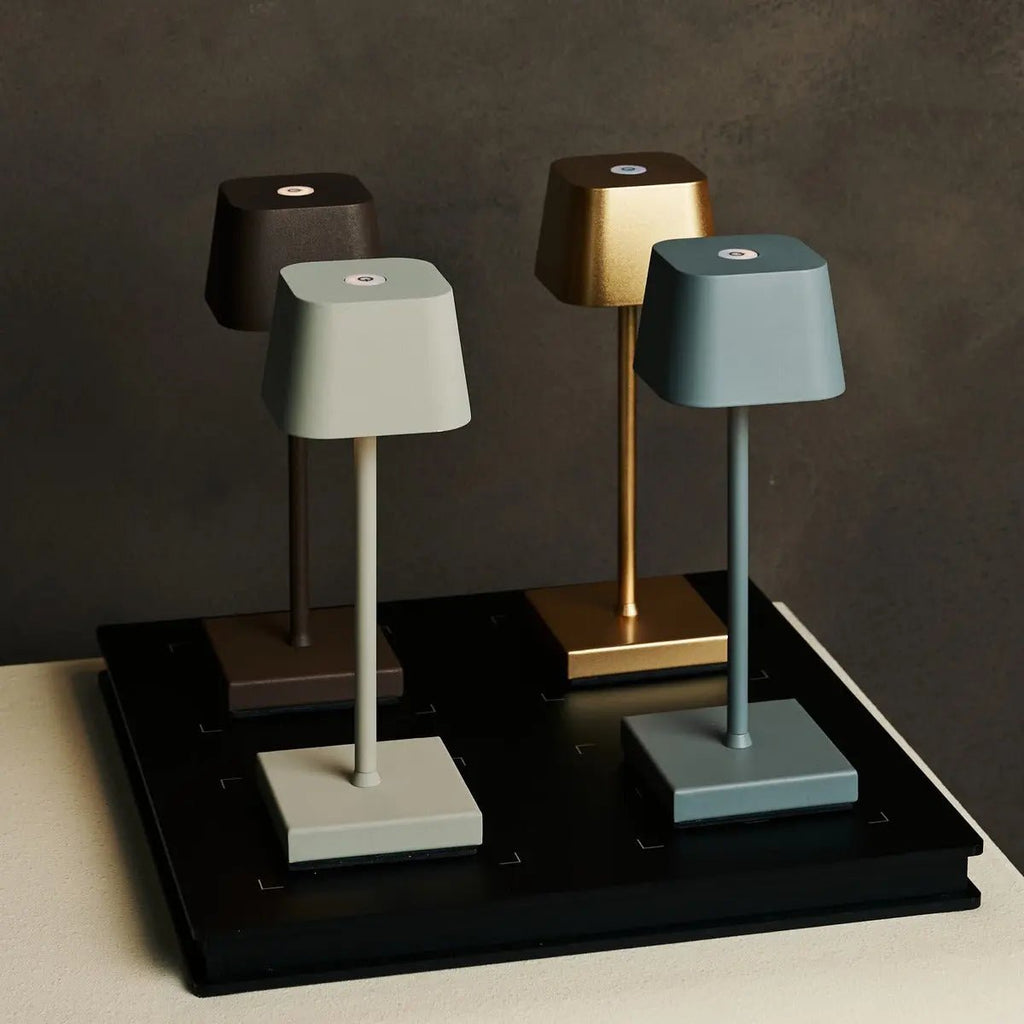 Mini Bordslampa i Trä Sarphati Musgrå